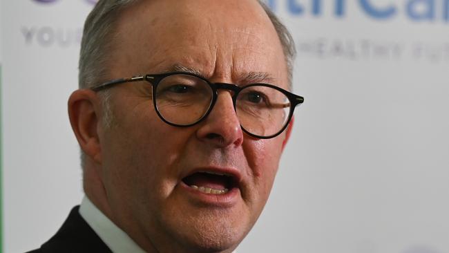 Anthony Albanese has slammed a gathering in western Sydney overnight. Picture: Dan Peled/NCA NewsWire