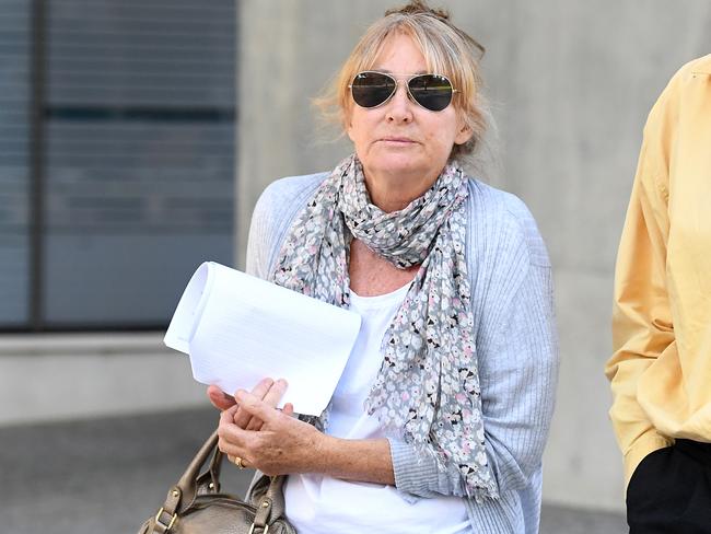 Lynette Lucas, the sister of Jennifer Morant, leaves the Supreme Court. Picture: Dan Peled