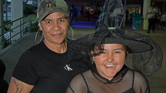 Nicola Whata and Keira Leary at Spooky Nights at Sea World, Main Beach. Picture: Regina King