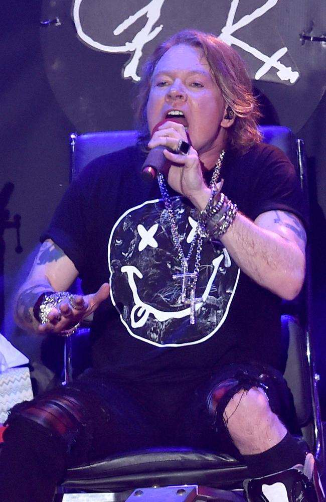 Brian Johnson has been replaced by  Guns N' Roses singer Axl Rose — a decision that has angered diehard fans.