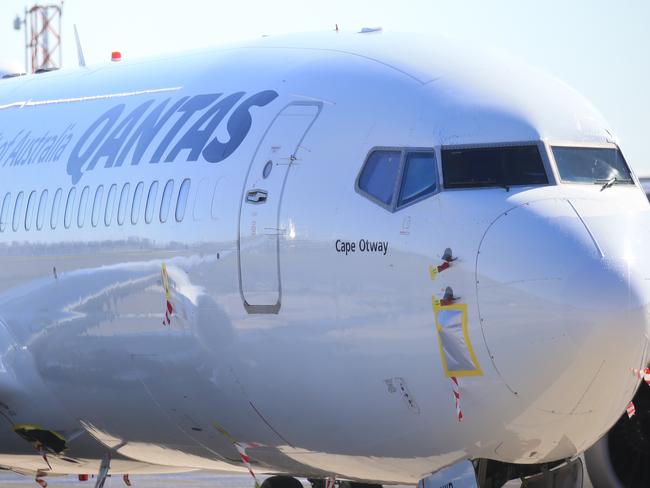 SYDNEY, AUSTRALIA - NewsWire Photos AUGUST 03, 2021 - A Qantas plane on the tarmac at Sydney Airport.Picture: NCA NewsWire / Christian Gilles