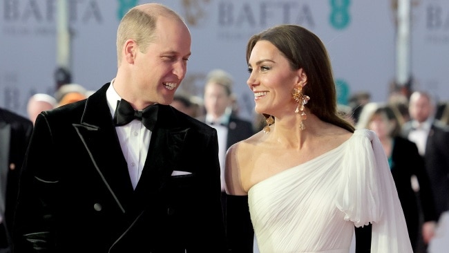 Catherine, Princess of Wales and Prince William, Prince of Wales attend the EE BAFTA Film Awards 2023 at The Royal Festival Hall on Sunday in London. Picture: Chris Jackson/Getty Images