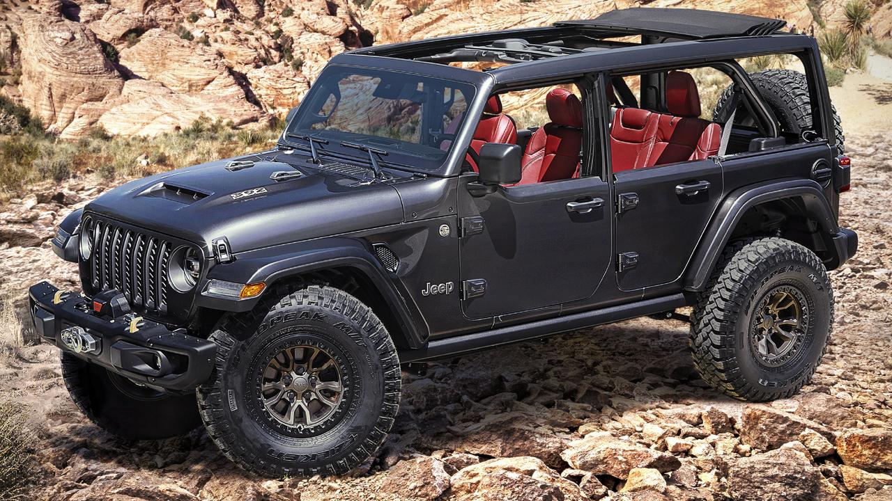 Jeep has revealed its V8-powered Wrangler Rubicon 392 Concept.