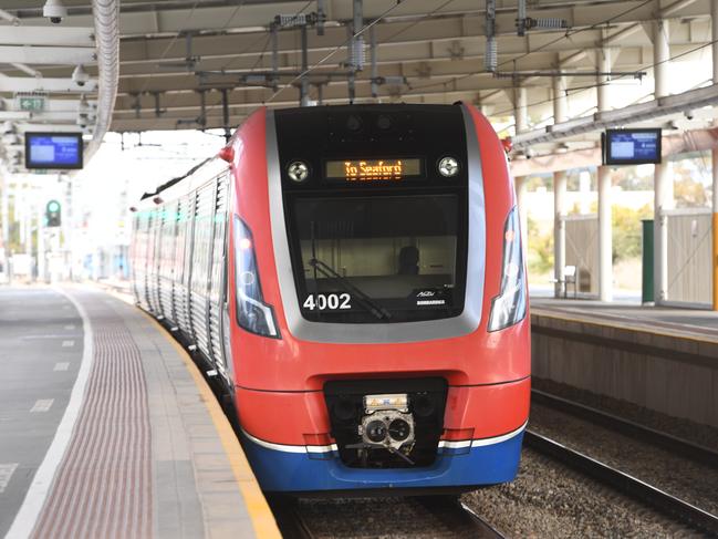 FILE PHOTOS OF ADELAIDE TRANSPORT.Adelaide Metro. Stock photos of Trams, Busses, Trains around Adelaide CBD Goodwood Train Station on the 3rd July, 2020. Picture: Tricia Watkinson