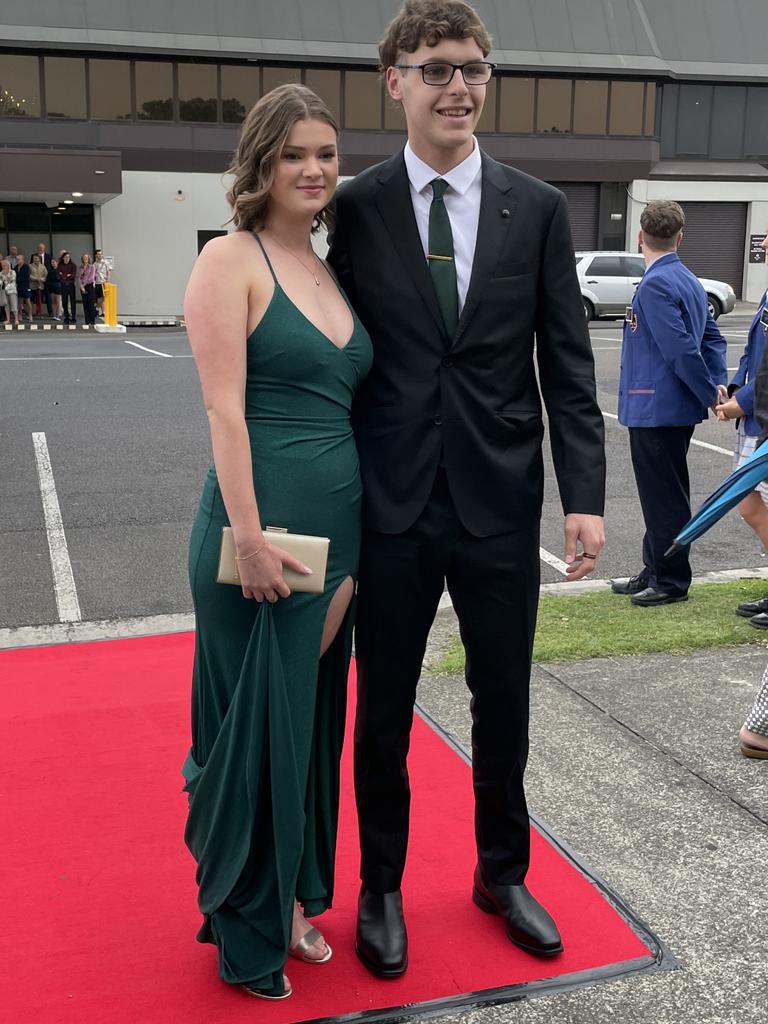 Charlotte Drew and her date.