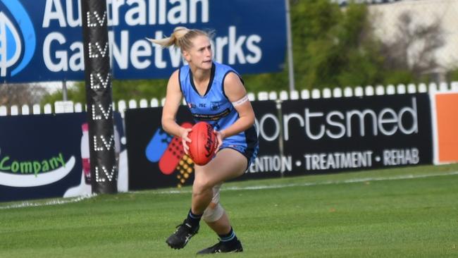 Sturt’s Lane Trenorden in action against the Eagles on Saturday. Picture: Peter Swan