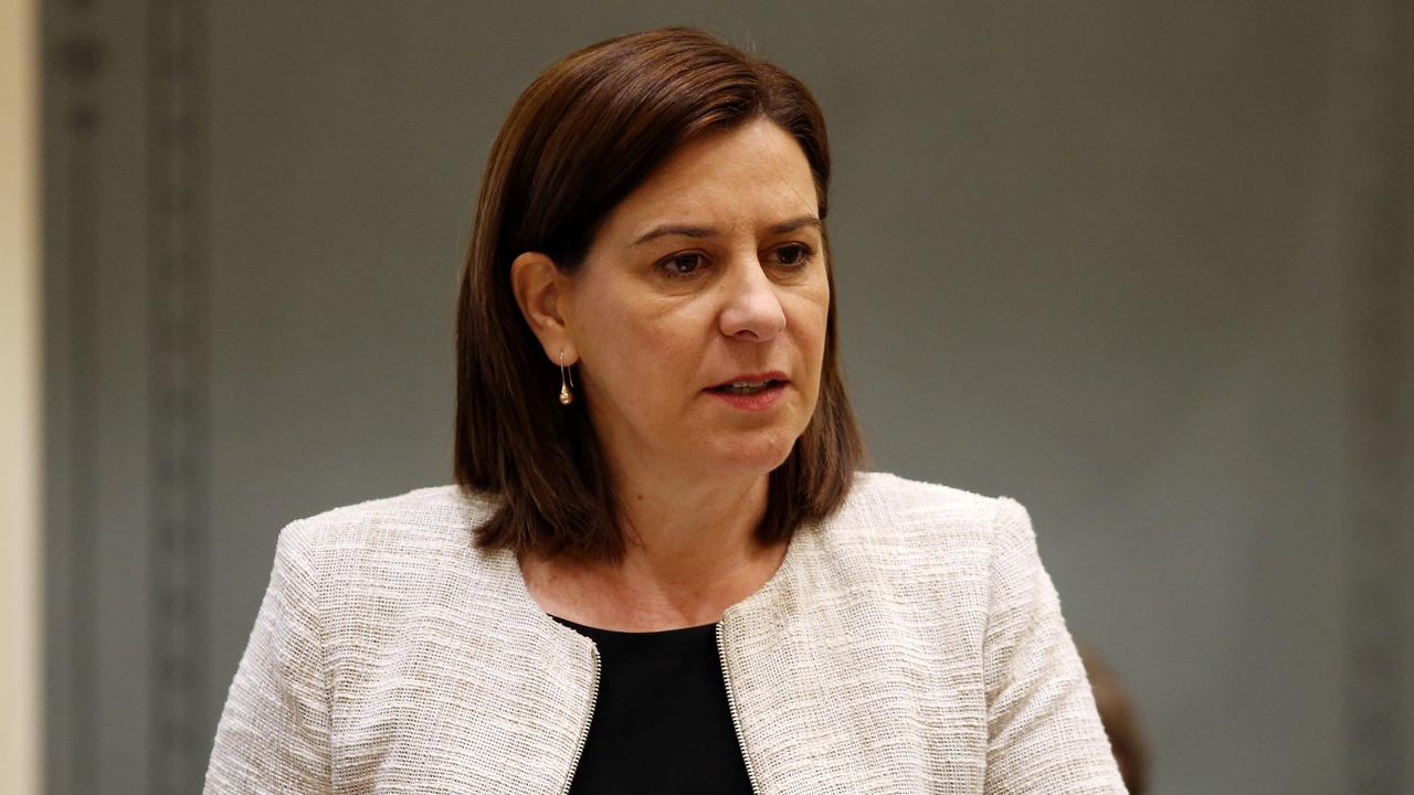 Polling shows 64 per cent of voters are satisfied with Annastacia Palaszczuk’s performance compared to just 34 per cent for Opposition Leader Deb Frecklington. File picture