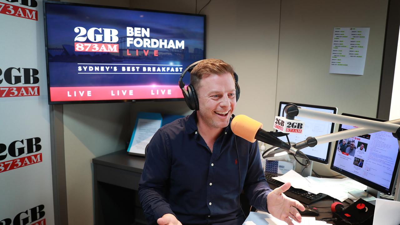 Ben Fordham will be all smiles today. John Feder/The Australian.