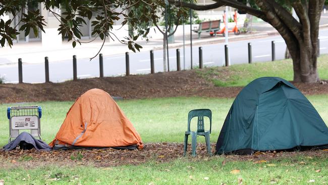 Tents in Musgrave Park. Picture: Liam Kidston