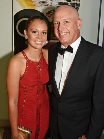 Morgan and Craig Mathison at Gold Coast Sports Awards dinner at QT Resort, Surfers Paradise. Picture: Regina King