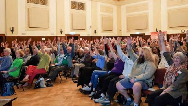 The climate change public forum was held at Box Hill Town Hall.