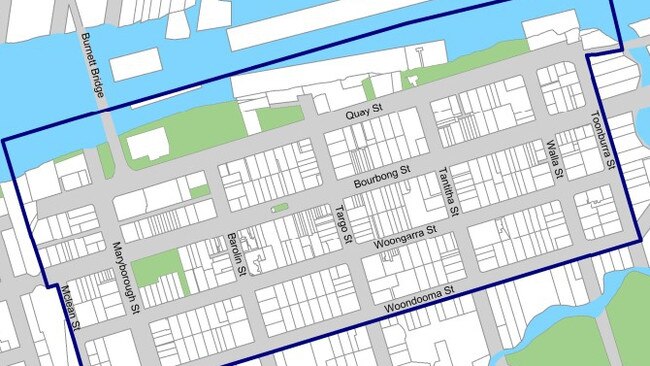 Bundaberg has a Safe Night Precinct extending from Mclean St to Toonburra Sat, and Woondooma St to Quay St and the park on the bank of the Burnett River.