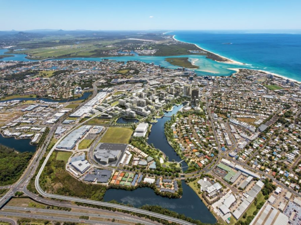 The new CBD will be close to beaches.