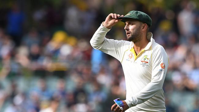 Australian bowler Nathan Lyon has bowled without luck. Picture: AAP