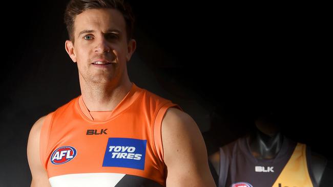 Brett Deledio his new colours. Picture: Nicole Gamston