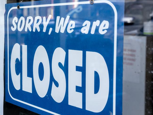 Thousands of businesses have closed their doors. Picture: David Geraghty