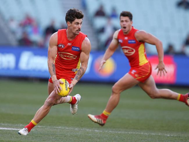 AFL Round 20. 05/08/2018. Melbourne v Gold Coast Suns at the MCG. Gold Coast Suns' Alex Sexton second quarter action   .Pic: Michael Klein