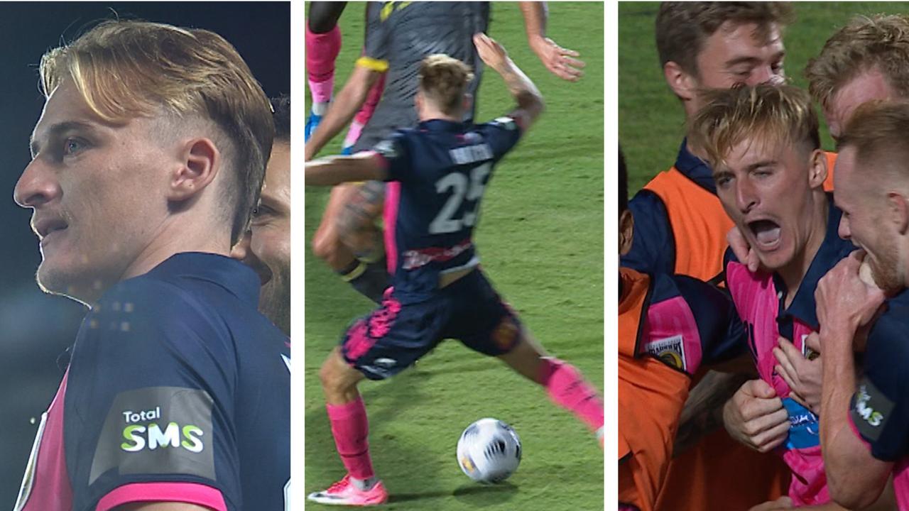 Matt Hatch kicked his first A-League goal with his first touch.