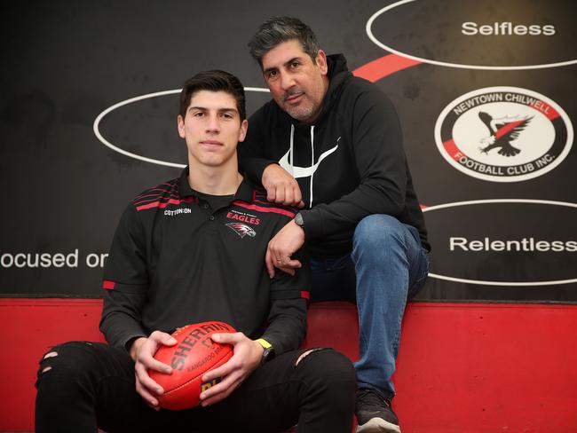 Connor Fopiani and Frank back in 2021. Picture: Alison Wynd