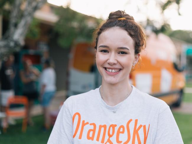 Orange Sky volunteer Imogen Shepherd who helps out with Northern Rivers area.