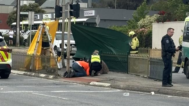 A 22-year-old Houghton man died at the scene, he is the 64th person to die on South Australian roads this year. Picture: The Advertiser