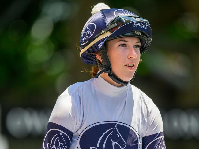 Horse stumbles, rolls on top of leading Central Qld apprentice jockey