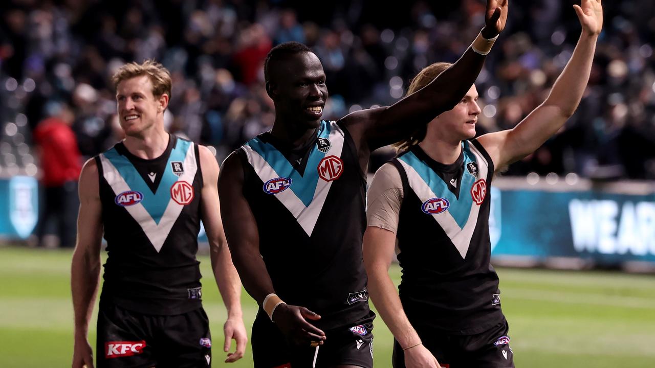 Aliir Aliir caused Chris Scott and Geelong massive headaches. Picture: Getty Images