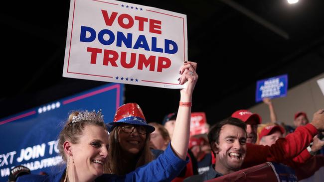 Donald Trump could win all 15 states today. Picture: Win McNamee/Getty Images via AFP