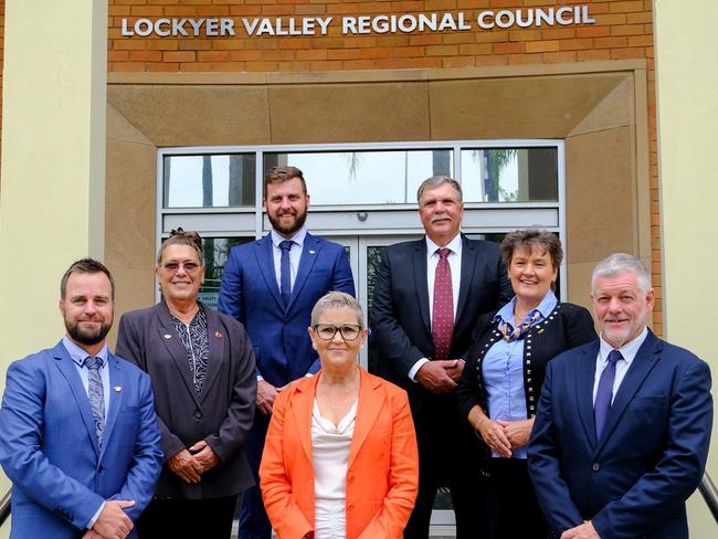 Lockyer Valley Regional Council's newly elected leadership team. Photo: LVRC