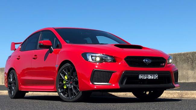 The latest Subaru WRX STI is fun to drive, but is the Golf better? Picture: Joshua Dowling.