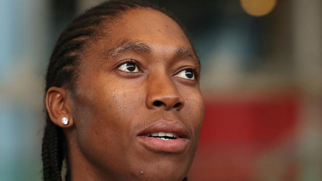 South Africaâs double Olympic champion runner Caster Semenya looks on as she arrives at the European Court of Human Rights (ECHR) for a hearing in Strasbourg, eastern France on May 15, 2024. Caster Semenya's costly legal marathon enters its last lap as the highest chamber of the European Court of Human Rights (ECHR) begins a hearing into whether the double Olympic champion can be required to lower her testosterone levels to compete. (Photo by Frederick FLORIN / AFP)