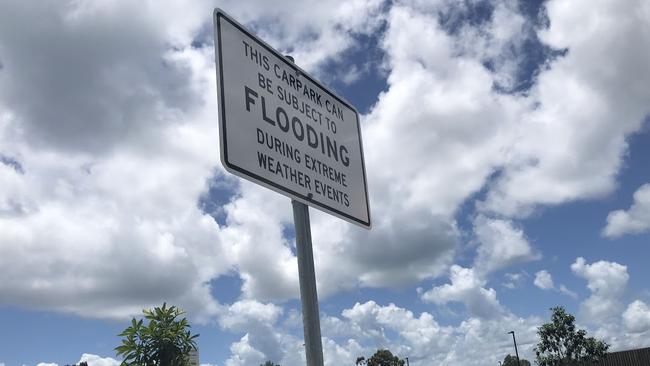 A sign at the new Moore’s Rd carpark at Weinam Creekm, Redland Bay. PHOTOS: JUDITH KERR