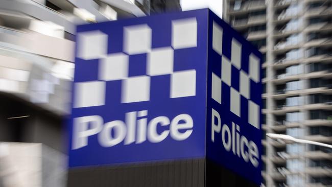 MELBOURNE, AUSTRALIA - NewsWire Photos - 22 AUGUST, 2024: A Victoria Police signage is seen on the streets of Melbourne. Picture: NewsWire / Diego Fedele