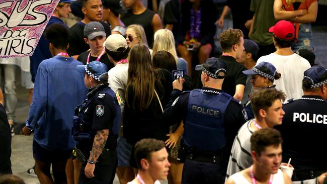 There will be an increased police presence in the Glitter Strip during Schoolies week. Picture AAP/David Clark.