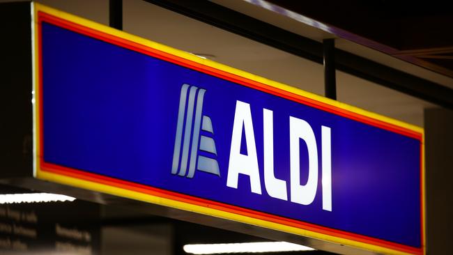 A general view of Aldi Supermarket signage in Surry Hills in Sydney, Australia. Picture: Gaye Gerard