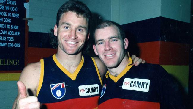 Scott Hodges with Andrew Jarman in 1992.