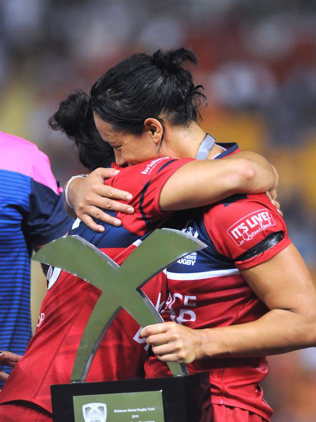 The Rugby 10s concept was a roaring success with both men and women. Pic: AAP