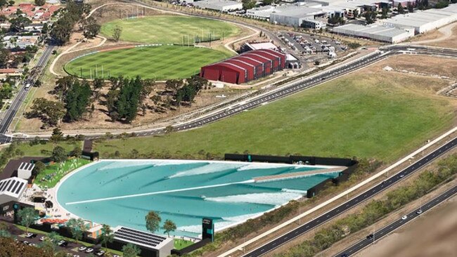 The current site of Elite Park which houses Essendon Football Club and UrbnSurf. Picture: Supplied