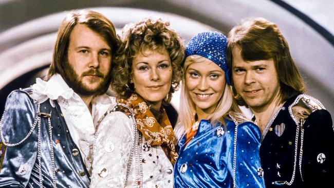 the ABBA Voyage show features digital avatars of the group as it was in 1979. Picture: Getty