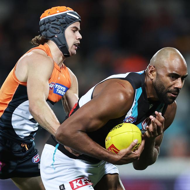 Esava Ratugolea played well in Port’s win. Picture: Getty Images
