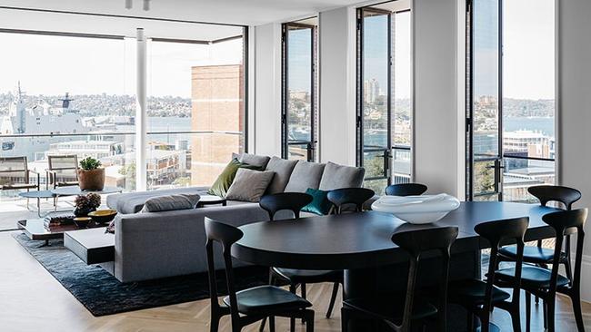 The apartment at 10 Wylde Street, Potts Point boasts beautiful views.