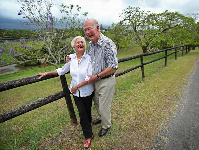 Doug and Margot Anthony at their farm near Murwillumbah in northern NSW.