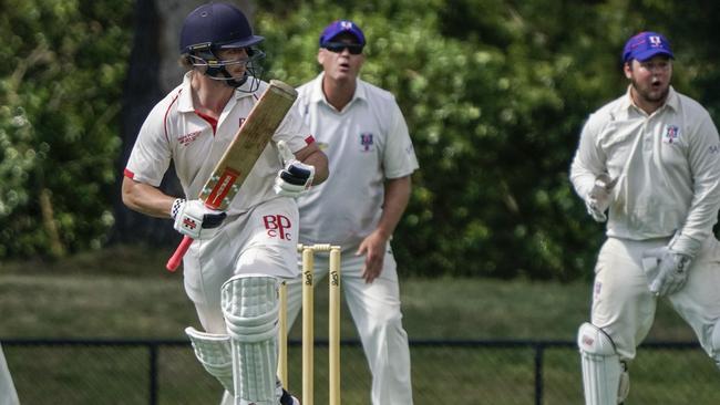 Baden Powell batter Harry Maxwell. Picture: Valeriu Campan