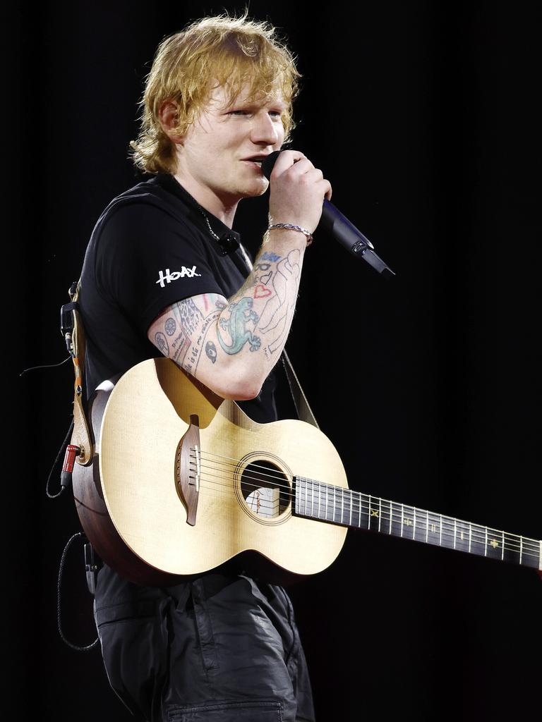 Sheeran is currently on a world tour. Picture: Image/Josh Woning