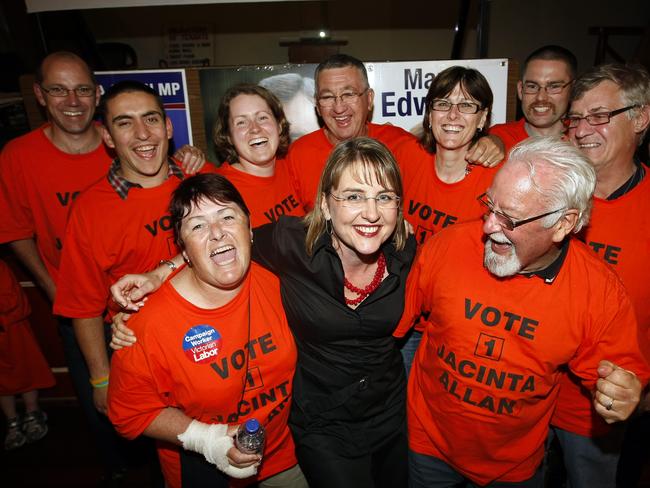 2010 State Election. Member for Bendigo East, Jacinta Allan at the Bendigo Trades Hall Centre.