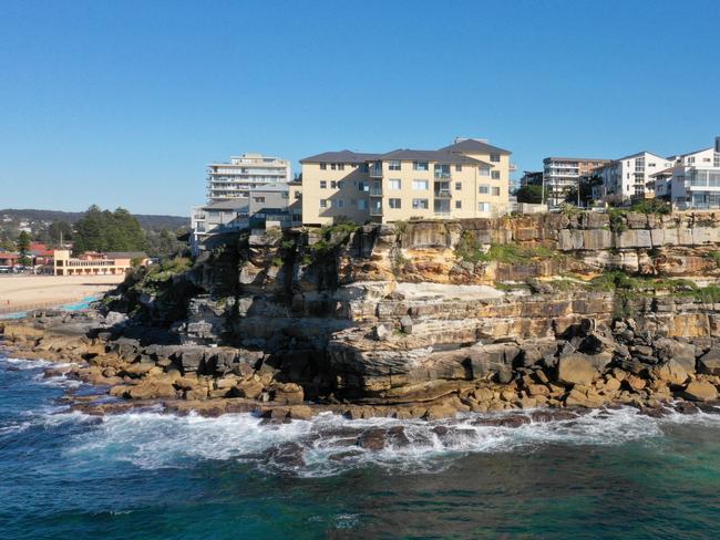 A boy, 14, suffered serious head injuries when he fell onto rocks at Queenscliff Beach on Wednesday afternoon. Picture: Manly Daily