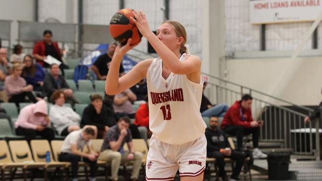 Alleah Hanson in action. Picture: Basketball Queensland