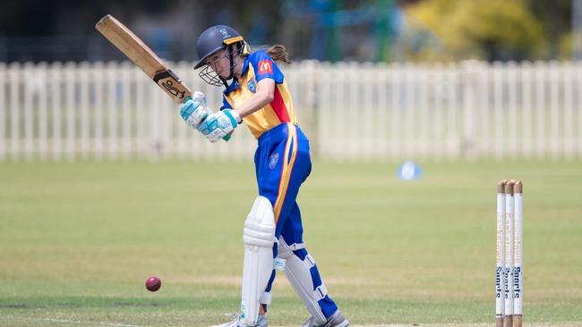 Felicity Wharton is talented with both the bat and ball. Photo: supplied.