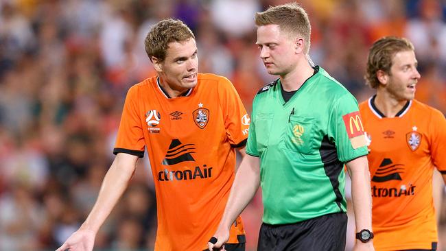 Thomas Kristensen has been dropped by the Roar after last week’s heavy defeat to Wellington. Picture: AAP