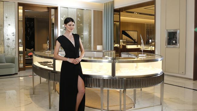 A Tiffany &amp; Co. store has opened at the newly renovated Pacific Fair, Broadbeach. Pictured: Model Anna Pembroke. Photo: Jerad Williams